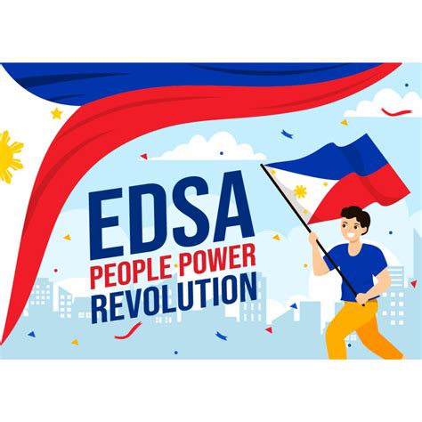 12 Edsa People Power Revolution Anniversary Of Philippine Illustration