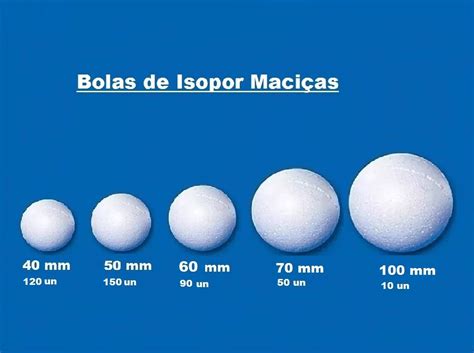 Bola De Isopor 40 50 60 70 100 Mm Parcelamento Sem Juros