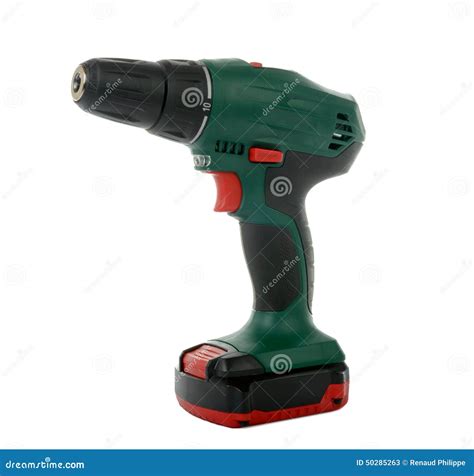 Green Cordless Drill Stock Image Image Of Equipment 50285263