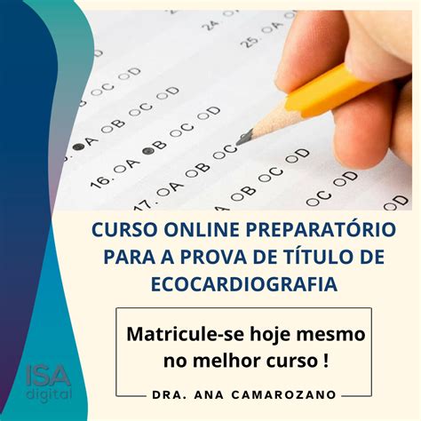 CURSO ONLINE PREPARATÓRIO PARA A PROVA DE TÍTULO DE ECOCARDIOGRAFIA