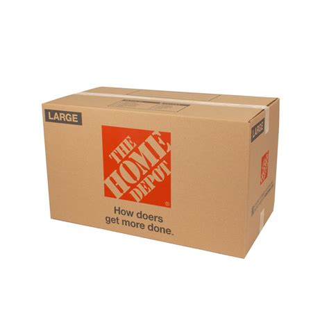 The Home Depot 28 in. L x 15 in. W x 16 in. D Large Moving Box (10-Pack ...