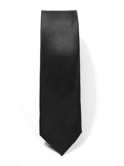 Buy Zt 272 Solid Black Polyester Tie Zodiac