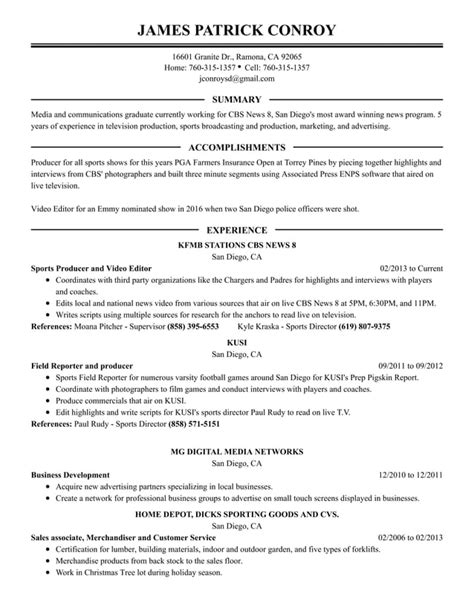 James Patrick Conroy Resume 11 Pdf