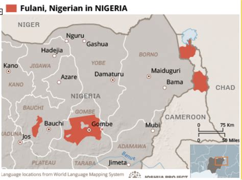 Fulani People Map