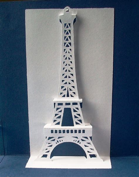 Origamic Architecture Eiffel Tower Paris Eiffel Tower Kirigami Templates Kirigami