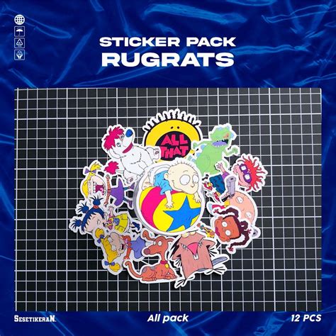 Jual Sesetikeran Stiker Pack Kartun Lucu Rugrats Untuk Koper Laptop