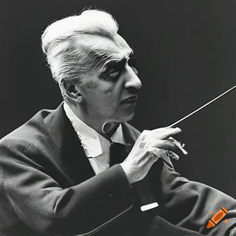 Herbert Von Karajan Conducting The Berlin Philharmonic On Craiyon