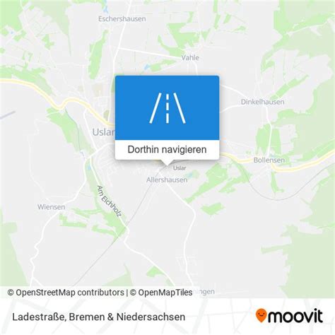 Wie komme ich mit Bahn oder Bus nach Ladestraße in Uslar