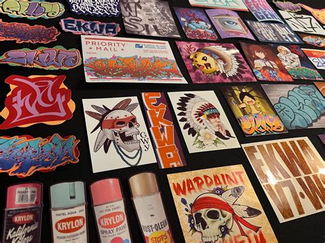graffiti sticker pack  artist ekwa     pack graffiti