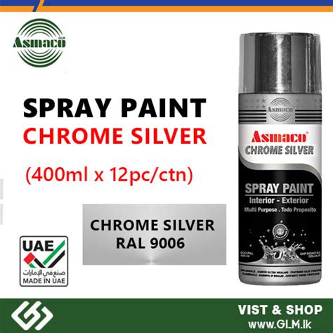 ASMACO CHROME SILVER SPRAY PAINT 400ML