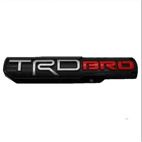 Trd Pro Off Road Bro Sport Door Emblem Abs Sticker Badge Fits Toyota