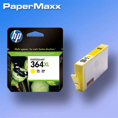 HP Tintenpatrone CB325EE No 364XL Gelb PaperMaxx