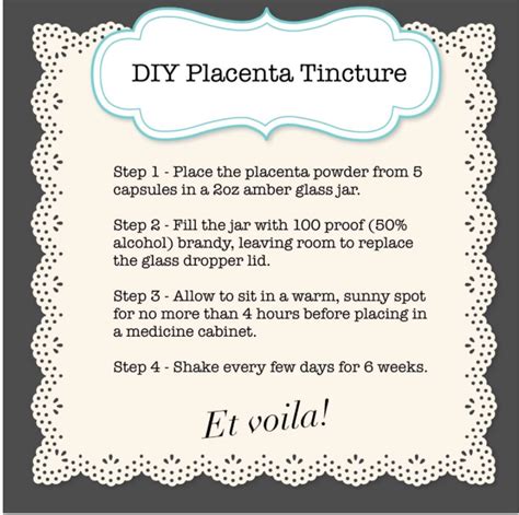 How To Make A 2 Oz Placenta Tincture With Leftover Capsules