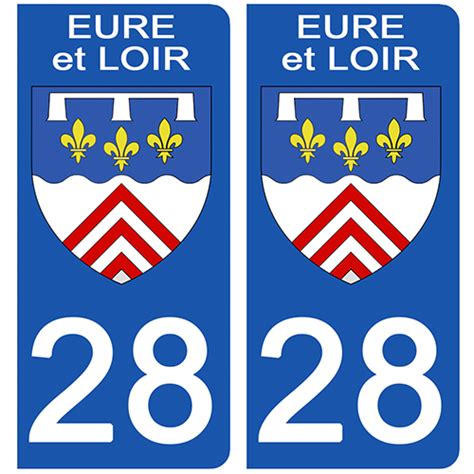 Stickers Pour Plaque D Immatriculation Auto Blason De L Eure Et