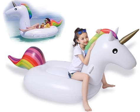 Jasonwell Unicornio Hinchable Colchonetas Piscina Inflable Flotador