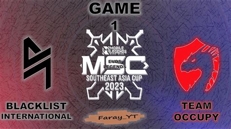 Blck Vs Opy Game Group Stage Msc Blacklist International Vs