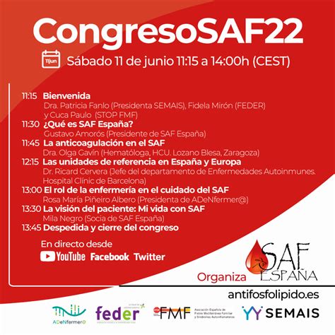 S Ndrome Antifosfolip Dico Saf Espa A Congreso Saf Espa A