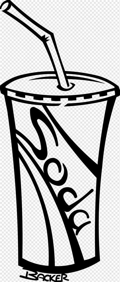 Fizzy Drinks Cup Design White Monochrome Tableglass Png PNGWing