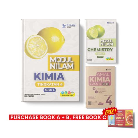 Nilam Kimia Chemistry Tingkatan Buku A B Modul Amali Shopee