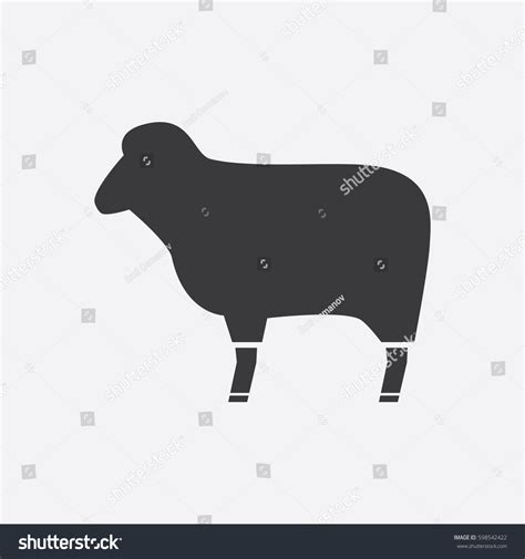 Black Silhouette Ram Vector Illustration Stock Vector (Royalty Free ...