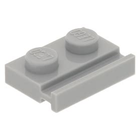 Lego Onderdele Light Bluish Gray Plate Modified X With