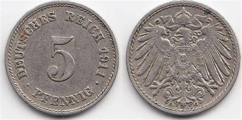 Kaiserreich Pfennig G Gro Er Adler Kupfer Nickel Sehr Sch N