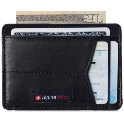 Alpine Swiss Oliver Mens Rfid Blocking Minimalist Front Pocket Wallet