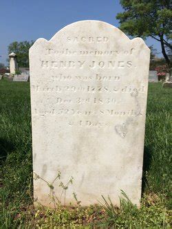 Henry Jones Memorial Find A Grave