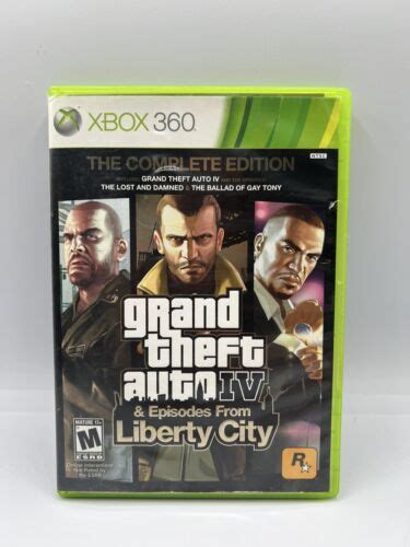 Grand Theft Auto Iv And Episodes From Liberty City Xbox 360 Complete Cib W Map Ebay