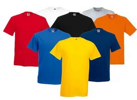 Cotton Fabric Bio Washed Plain Blank T Shirt 160 Gsm At Rs 116 Piece In