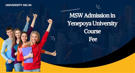 Msw Admission In Yenepoya University Course Fee