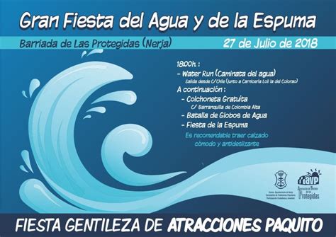 Mañana se celebra la Gran Fiesta del Agua y de la Espuma Ayuntamiento