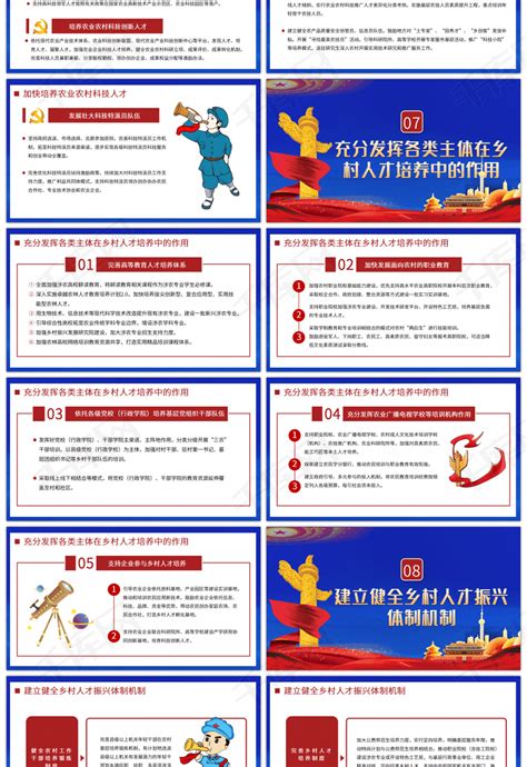 学习解读国务院关于加快推进乡村人才振兴的意见（下）pptppt模板免费下载 Ppt模板 千库网