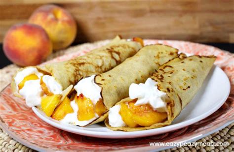 Peaches N Cream Protein Crepes Easy Peasy Meals