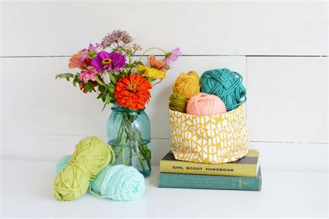 DIY Multipurpose Fabric Yarn Basket Storage