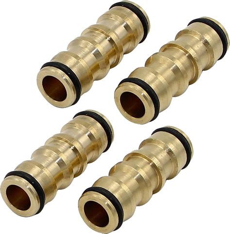 Hydrogarden 4 Pc Brass Hose Connector Hose End Quick Connect Fitting 1