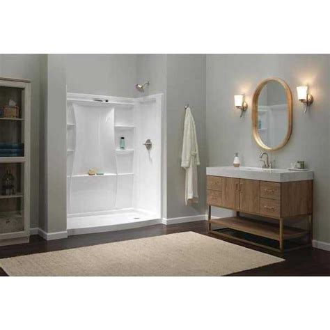 Delta Classic 500 Curve 60 In L X 32 In W Alcove Shower Pan Base