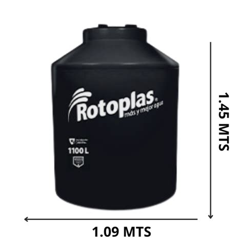 Rotoplas 1100 Lts Negro Bicapa Tinacos Honduras