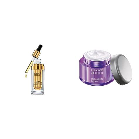 Lakmé Absolute Argan Oil Radiance Overnight Oil In Serum 15ml And Lakmé Absolute Youth Infinity