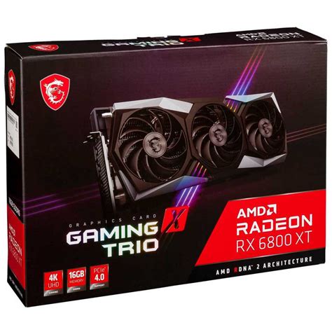 Msi Gaming Radeon Rx 6800 Xt 16gb Gdrr6 256 Bit Hdmidp 2285 Mhz Rdna