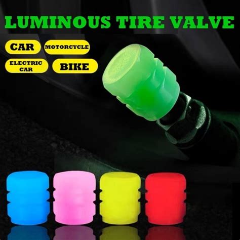 Jual TUTUP PENTIL MOTOR MOBIL SEPEDA LUMINOUS GLOW IN THE DARK Di Lapak