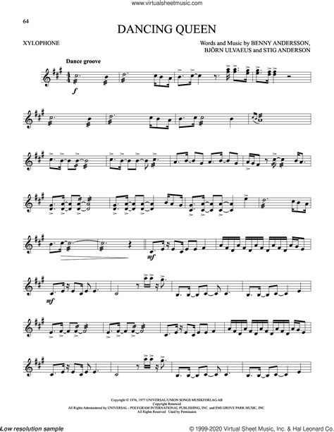 Easy Xylophone Sheet Music