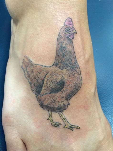 My Chicken Tattoo Done By Adam At Bad Billies Skin Gallery Chicken