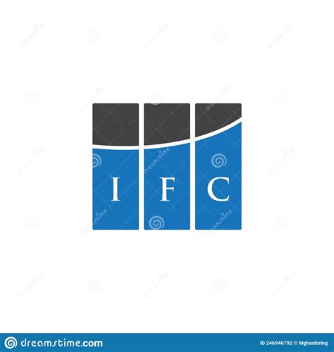 IFC Letter Logo Design on WHITE Background. IFC Creative Initials ...