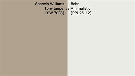 Sherwin Williams Tony Taupe Sw Vs Behr Minimalistic Ppu