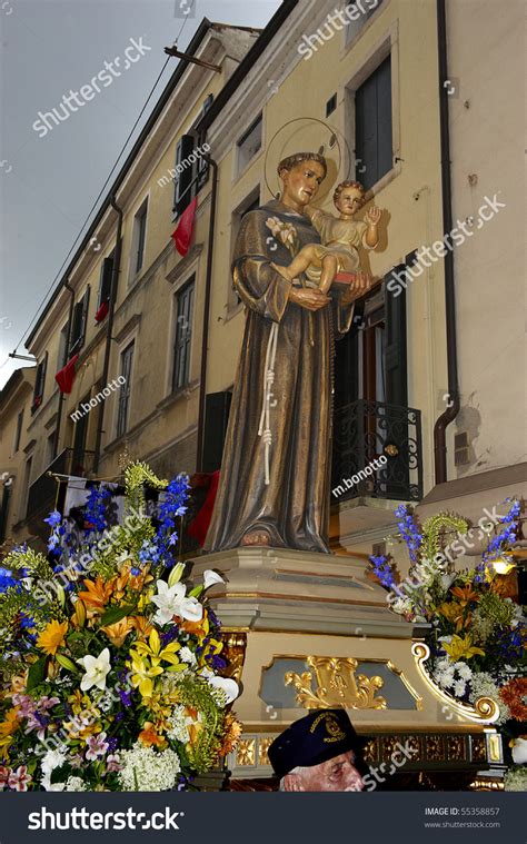 Padua,Italy - Jun 13:Feast Of St.Anthony Of Padua,The Statue Of St ...