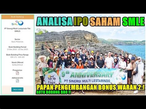 Analisa IPO Saham SMLE Perusahaan Distributor Kimia Papan