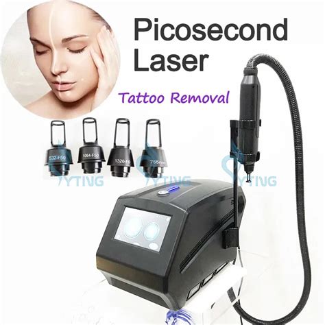 Pico Laser Picosecond Eyebrows Tattoo Removal Machine With 4 Tipa Skin