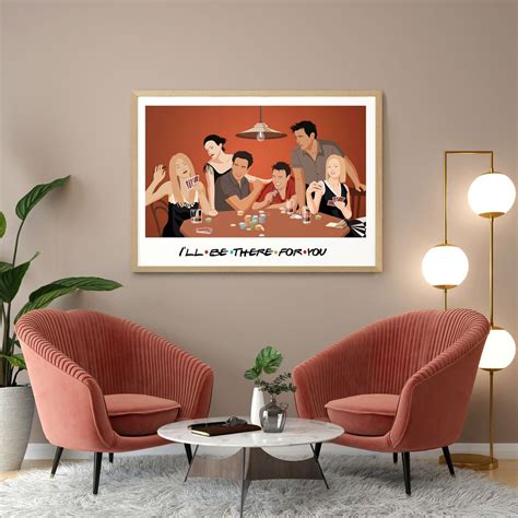 Friends Tv Show Series Poster Wall Art Minimalist Decor Etsy