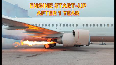 B737 300 CFM 56 3 Engine Start Up After 1 Year YouTube